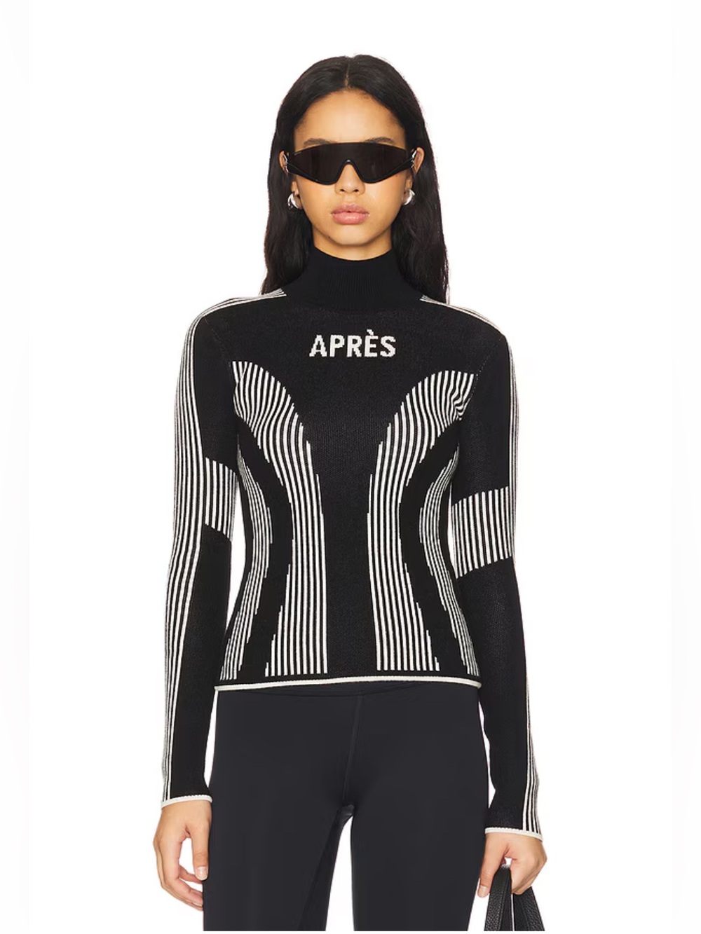 NWT! Lovers and Friends Marleigh Apres Sweater in Black & White